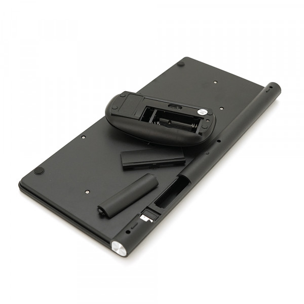 Комплект бездротовий KM908 (KB+Mouse), (Eng/Pyc), 2.4G, 78 клавіш, Black, Box