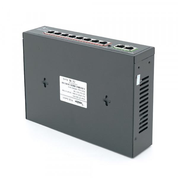 POE комутатор Merlion 8 POE 10/100 + 2 RJ45 10/100 + вбудований блок живлення 52V 1.8A