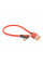 Кабель USB для Type-C (male to male), QC3.0, PD, довжина 0.25м, обплетення, Red