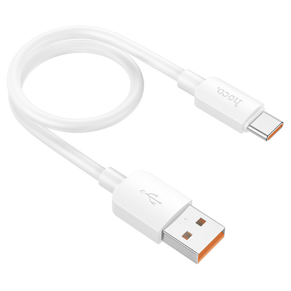 Кабель Hoco X96, USB-Type-C, 100W, White, довжина 0.25м, BOX