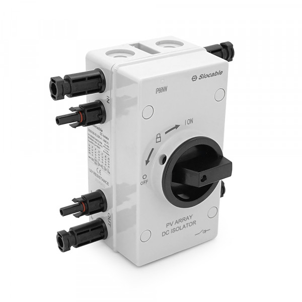 Ручний вимикач DC1000-GL, 1000V, 20A, 1St, IP66, Grey