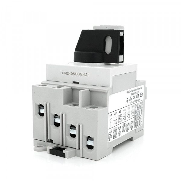 Поворотний вимикач зовнішнього монтажу HGN4-L1-16, DC1000V, 16A, 2P, Grey