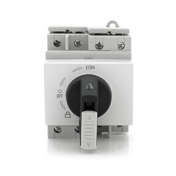 Поворотний вимикач зовнішнього монтажу HGN4-L1-16, DC1000V, 16A, 2P, Grey