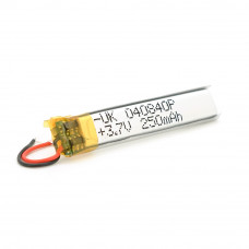 Літій-полімерний акумулятор 4*08*40mm (Li-ion 3.7В 250мА·год)