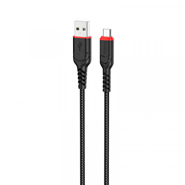 Кабель Hoco X59, Micro-USB, 2.4A, Black, довжина 2м, BOX
