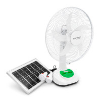 Вентилятор GDTIMES GD 8069LI-14, 14", Solar+ вбудований акумулятор, 2*USB лампочки, Box
