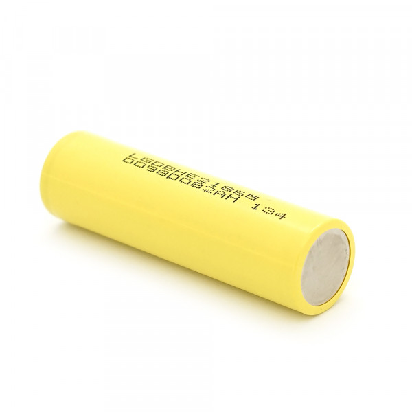 Акумулятор 18650 Li-Ion LG LGDBHE21865, 1600mAh, 20A, 4.2 / 3.6 / 2.5V,  Yellow, PVC BOX, 2 шт. в упаковці, ціна за 1 шт