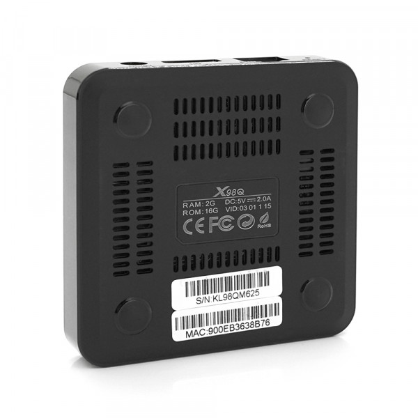 Медіа приставка X98Q SmartTV 2/16, (Android 11) ОЗУ 2 Гб, 16Гб вбудованої пам'яті, проесор Amlogic S905W2, підтримка 4K, wi-fi 2.4/5Ггц