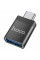 Перехідник HOCO UA17 USB3.0(F) => Type-C(M), Black, Blister