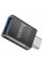 Перехідник HOCO UA17 USB3.0(F) => Type-C(M), Black, Blister