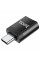Перехідник HOCO UA17 USB3.0(F) => Type-C(M), Black, Blister