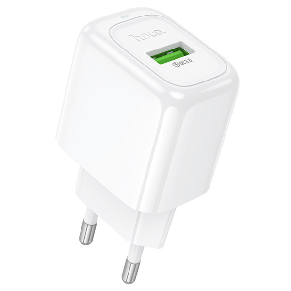 СЗУ 110-240V HOCO CS52A 1xUSB, 18W, White, Blister
