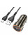 Набір АЗУ 12-24V HOCO Z46 + кабель Type-C, 1xUSB, 18W, кабель 1м, Black, Box