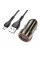 Набір АЗУ 12-24V HOCO Z46 + кабель MicroUSB, 1xUSB, 18W, кабель 1м, Black, Box