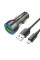 Набір АЗУ 12-24V HOCO NZ12 + кабель Micro, 2xUSB, 36W, кабель 1м, Black, Box