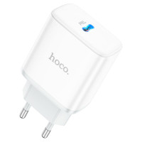 СЗУ 110-240V HOCO C104A, USB-C, PD20W, White, Box