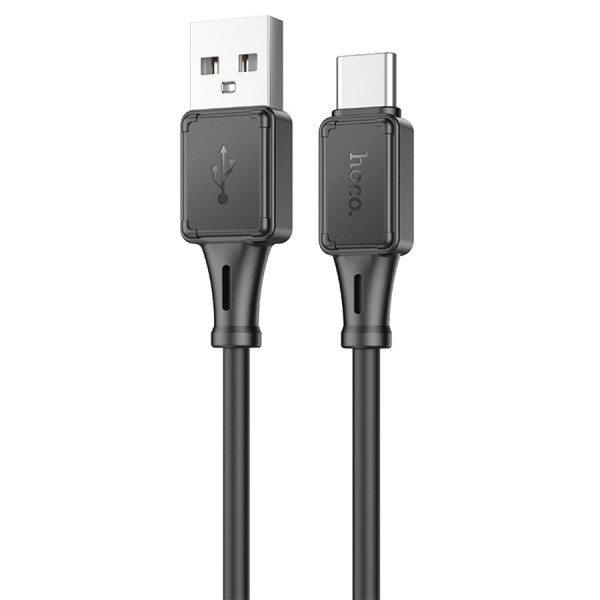 Кабель Hoco X101 Silicone, Type-C-USB, 3А, довжина 1м, Black, BOX
