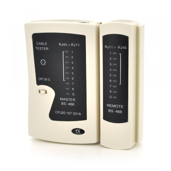 Кабельний тестер Merlion TL-468, RJ-45+RJ11