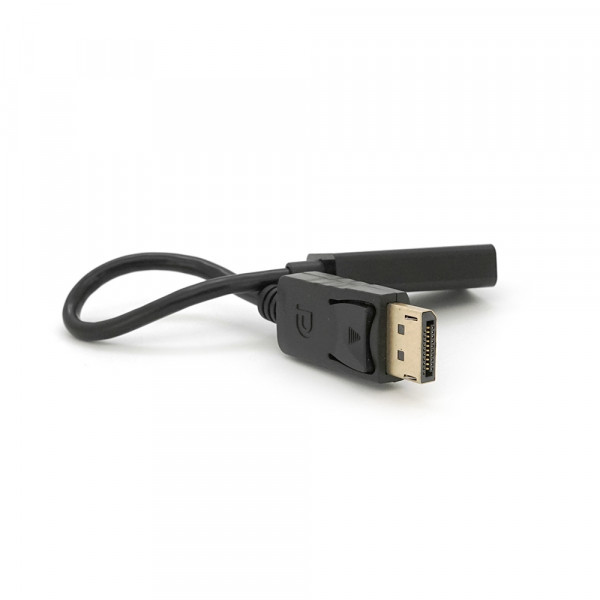 Конвертер Display Port (тато) на HDMI(мама) 30cm, Black, 4K/2K, Пакет