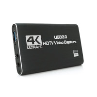 Зовнішня карта відеозахоплення 4К HDMI-USB 3.0, для захоплення та запису відео з екрана комп'ютера+ мікрофонний вхід та вихід на навушники