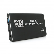 Зовнішня карта відеозахоплення 4К HDMI-USB 3.0, для захоплення та запису відео з екрана комп'ютера+ мікрофонний вхід та вихід на навушники