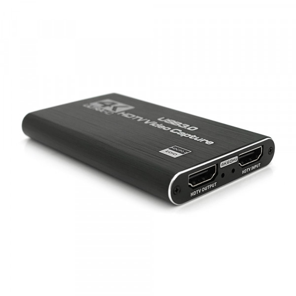 Зовнішня карта відеозахоплення 4К HDMI-USB 3.0, для захоплення та запису відео з екрана комп'ютера+ мікрофонний вхід та вихід на навушники