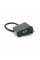Конвертер micro HDMI (тато) на VGA (мама) 30cm, Black, 4K / 2K, Пакет