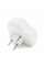 Розетка трійник з заземленням AK303, White, Q10