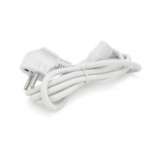 Кабель живлення Ritar PC-186 CEE7/17-C13, 1.5m, 0.75mm, 3 pin (евровилка), White, OEM, МЕДЬ!!!!