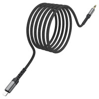 Кабель Borofone BL15 DC3.5 (тато) => Lighting (тато), круглий, 1м, Gray, Box