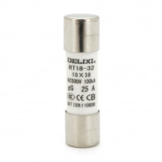 Запобіжник Delixi RT18-32, 25A, змінна напруга, 10штук в упаковці, ціна за штуку