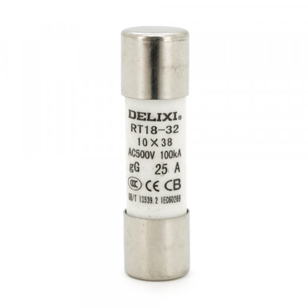 Запобіжник Delixi RT18-32, 25A, змінна напруга, 10штук в упаковці, ціна за штуку