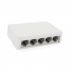 Комутатор JY 5005S 5 портів Ethernet 10/100 Мбіт/сек. DC 5 . Блок живлення 5V у комплекті