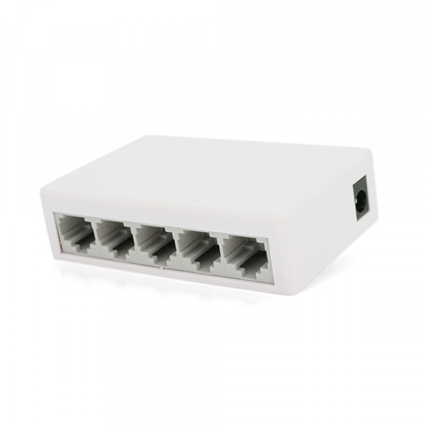 Комутатор JY 5005S 5 портів Ethernet 10/100 Мбіт/сек. DC 5 . Блок живлення 5V у комплекті
