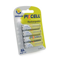 Акумулятор PKCELL 1.2V AA 2800mAh NiMH Rechargeable Battery, 4 штуки у блістері ціна за блістер, Q12