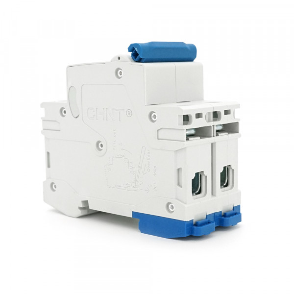 Автоматичний вимикач постійного струму CHNT NB1-63DC 2P C16 DC500V, 16A, 6kA, DIN, 86*36*49.5mm