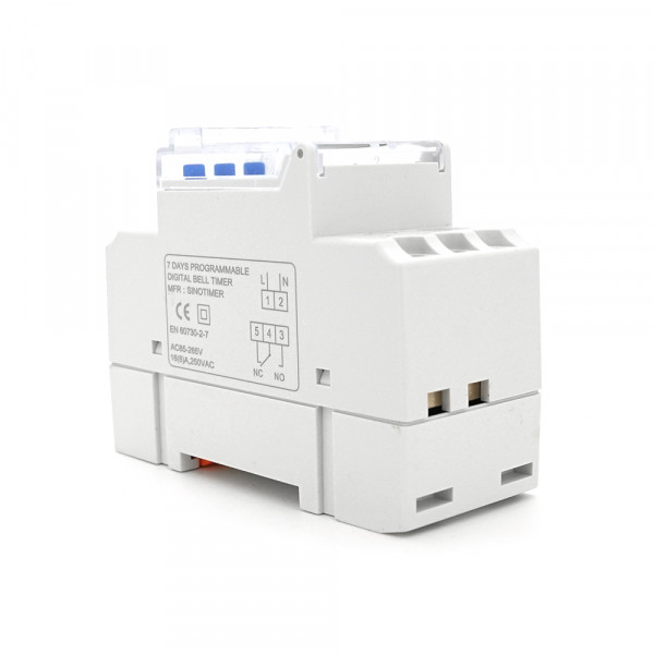 Реле часу Sinotimer TM928RAKL, на DIN-рейку, LCD, програмований, змінна батарея, 16А, 85-265V, 87х65х35 мм