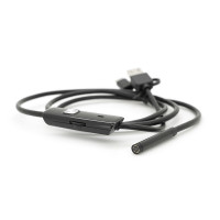 Універсальний ендоскоп 3в1 (USB+MicroUSB/Type-C) для смартфона/ПК, камера 5.5мм, жорсткий кабель 1м, з LED-підсвічуванням, IP67