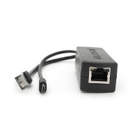 POE спліттер AOT-0524 48V-5V, RJ45, Mini-USB (10/100Мбіт, Вхід-48V/Вихід 5V 2.4А)