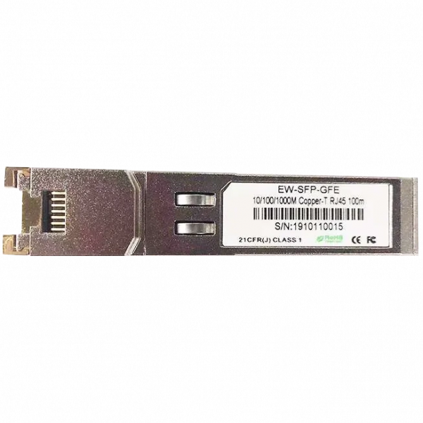 SFP трансівер Ewind EW-SFP-GFE, 1.25G, SFP port transform to 10/100/1000M * RJ45 port