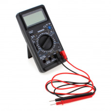 Мультиметр M-890D Вимірювання: V (AC/DC), A (AC/DC), Ω, C, hFE. Функції: продзвонювання, тест діодів, транзисторів.