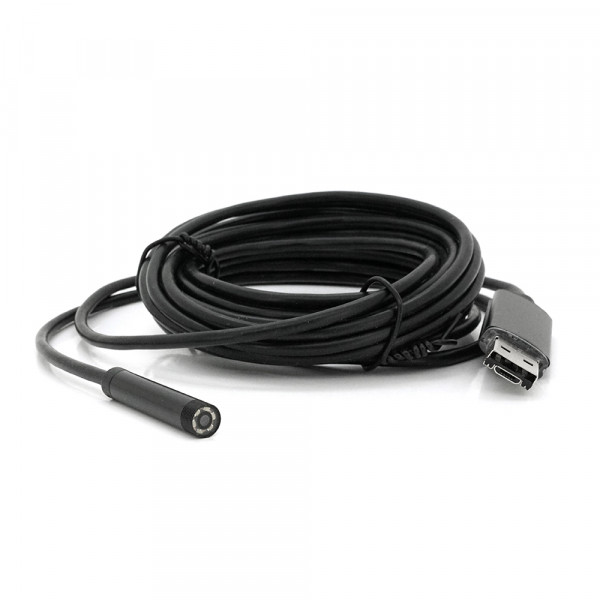 2 in 1 MicroUSB/PC HD ендоскоп, міні камера 7.0 mm, м'який дріт, 5м