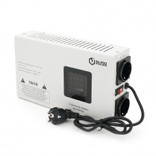 Стабілізатор напруги релейний настінного монтажу Europower SLIM-1000SBR LED, 1000VA 700W, 140-270Vac, SHUKO 2, Q1