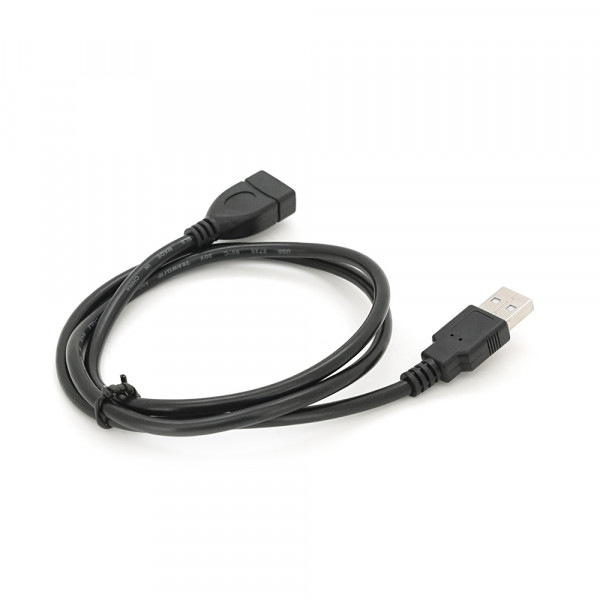 Подовжувач USB 2.0 AM / AF, 0,8m, чорний Пакет Q200