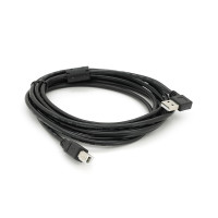 Кабель USB 2.0 RITAR AM/BM, 3.0m, кутовий 90°, чорний
