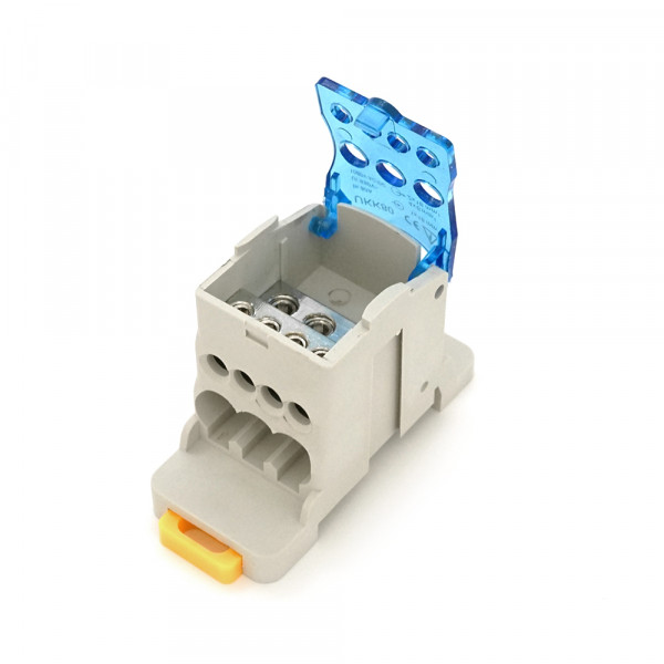 Самозатискна 3-провідна клема WAGO K773-173 для розподільчих коробок, 3-pin, прозоро-червона