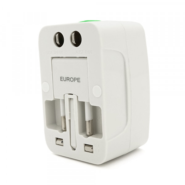 Перехідник на американка\євророзетка Z4 3 in 1, BOX
