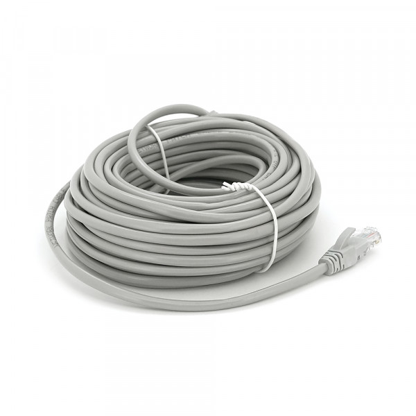 Патч-корд литий RITAR, UTP, RJ45, Cat.5e, 10m, сірий, Cu (мідь) Q100