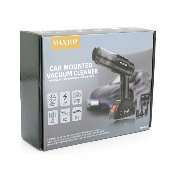 Портативний пилосос бездротовий для авто YT-MP251, Black, Box