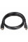 Кабель Merlion HDMI-HDMI HIGH SPEED 1m, v1.4, OD-7.5mm, круглий Black, коннектор Black, (Пакет), Q400